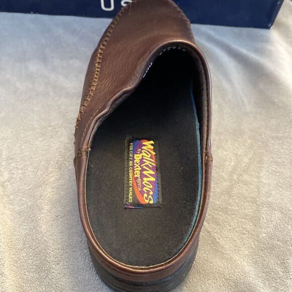 Walk Mocs By Dexter Size 7 1/2M Vintage Made In USA Slip On Leather - Picture 10 of 16